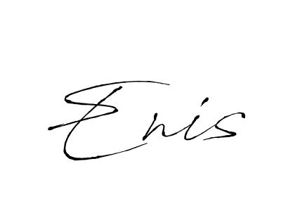 Use a signature maker to create a handwritten signature online. With this signature software, you can design (Antro_Vectra) your own signature for name Enis. Enis signature style 6 images and pictures png