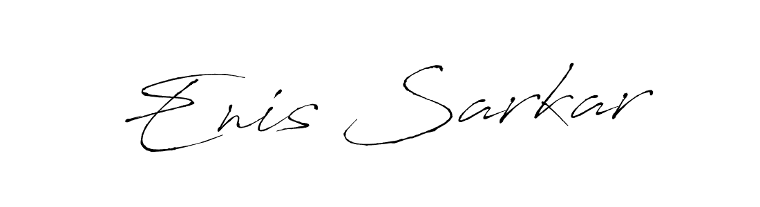 Design your own signature with our free online signature maker. With this signature software, you can create a handwritten (Antro_Vectra) signature for name Enis Sarkar. Enis Sarkar signature style 6 images and pictures png
