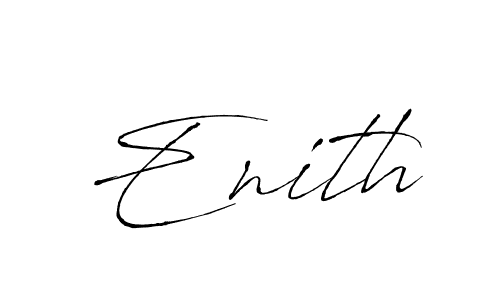 Create a beautiful signature design for name Enith. With this signature (Antro_Vectra) fonts, you can make a handwritten signature for free. Enith signature style 6 images and pictures png