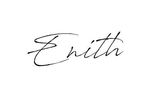 How to make Enith signature? Antro_Vectra is a professional autograph style. Create handwritten signature for Enith name. Enith signature style 6 images and pictures png