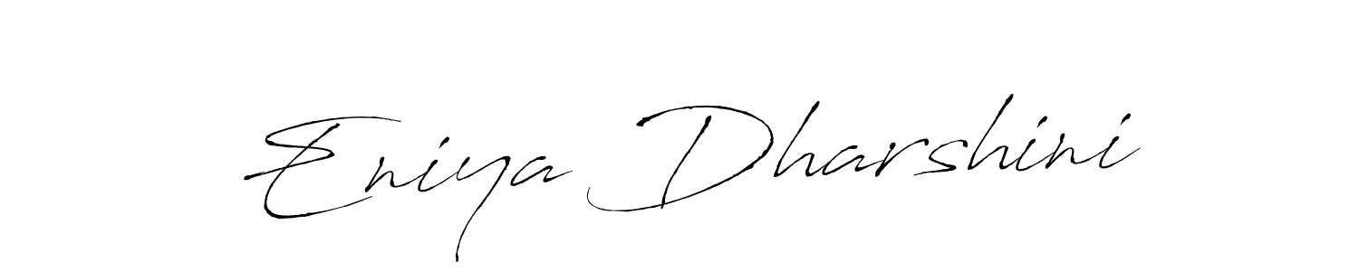 How to make Eniya Dharshini name signature. Use Antro_Vectra style for creating short signs online. This is the latest handwritten sign. Eniya Dharshini signature style 6 images and pictures png