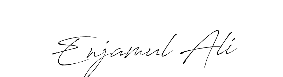 Make a beautiful signature design for name Enjamul Ali. With this signature (Antro_Vectra) style, you can create a handwritten signature for free. Enjamul Ali signature style 6 images and pictures png