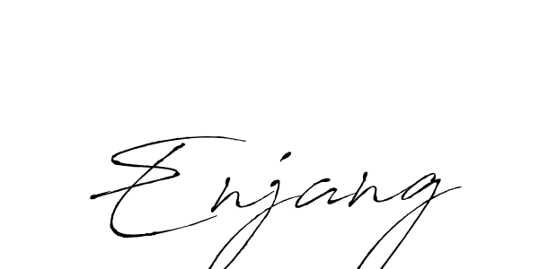 How to make Enjang name signature. Use Antro_Vectra style for creating short signs online. This is the latest handwritten sign. Enjang signature style 6 images and pictures png