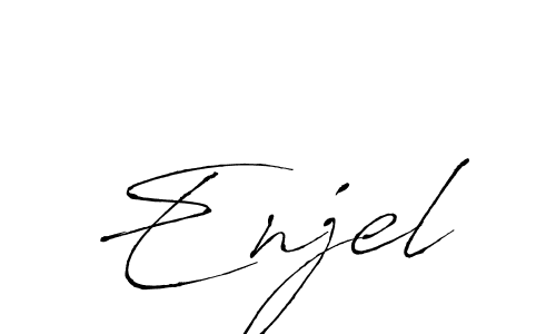 How to make Enjel name signature. Use Antro_Vectra style for creating short signs online. This is the latest handwritten sign. Enjel signature style 6 images and pictures png