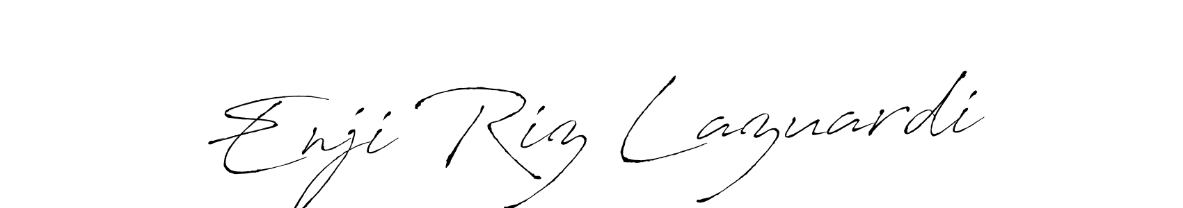 It looks lik you need a new signature style for name Enji Riz Lazuardi. Design unique handwritten (Antro_Vectra) signature with our free signature maker in just a few clicks. Enji Riz Lazuardi signature style 6 images and pictures png