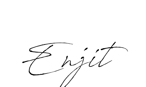 The best way (Antro_Vectra) to make a short signature is to pick only two or three words in your name. The name Enjit include a total of six letters. For converting this name. Enjit signature style 6 images and pictures png