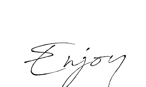 Use a signature maker to create a handwritten signature online. With this signature software, you can design (Antro_Vectra) your own signature for name Enjoy. Enjoy signature style 6 images and pictures png