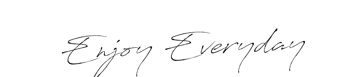 Enjoy Everyday stylish signature style. Best Handwritten Sign (Antro_Vectra) for my name. Handwritten Signature Collection Ideas for my name Enjoy Everyday. Enjoy Everyday signature style 6 images and pictures png