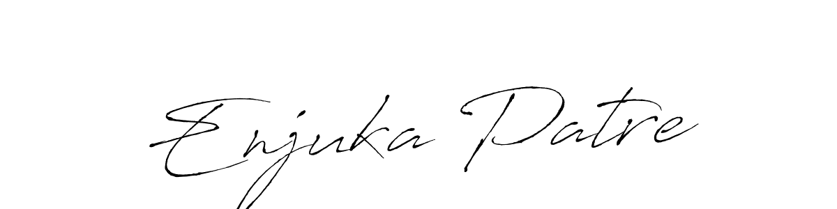 Enjuka Patre stylish signature style. Best Handwritten Sign (Antro_Vectra) for my name. Handwritten Signature Collection Ideas for my name Enjuka Patre. Enjuka Patre signature style 6 images and pictures png