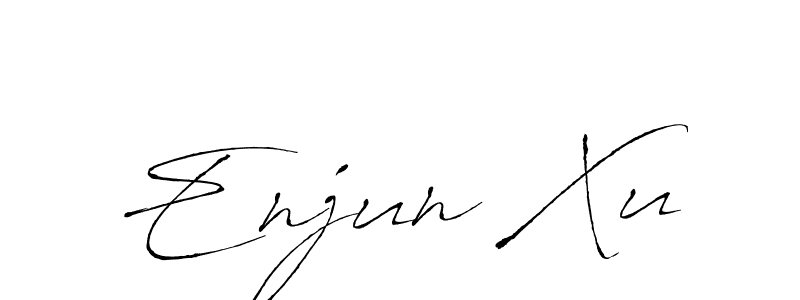 How to make Enjun Xu signature? Antro_Vectra is a professional autograph style. Create handwritten signature for Enjun Xu name. Enjun Xu signature style 6 images and pictures png