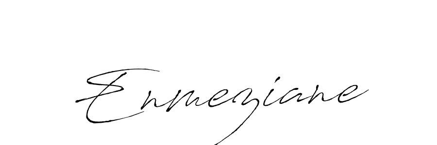 Design your own signature with our free online signature maker. With this signature software, you can create a handwritten (Antro_Vectra) signature for name Enmeziane. Enmeziane signature style 6 images and pictures png