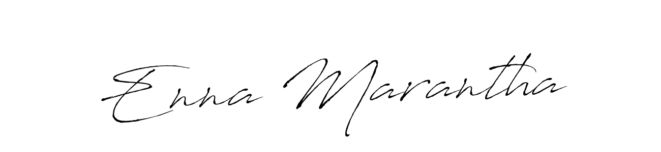 Use a signature maker to create a handwritten signature online. With this signature software, you can design (Antro_Vectra) your own signature for name Enna Marantha. Enna Marantha signature style 6 images and pictures png