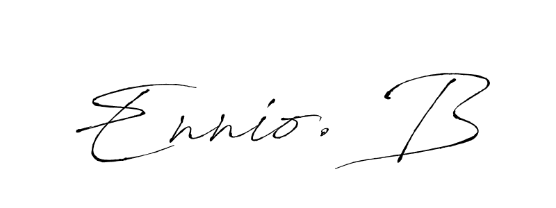 Once you've used our free online signature maker to create your best signature Antro_Vectra style, it's time to enjoy all of the benefits that Ennio. B name signing documents. Ennio. B signature style 6 images and pictures png