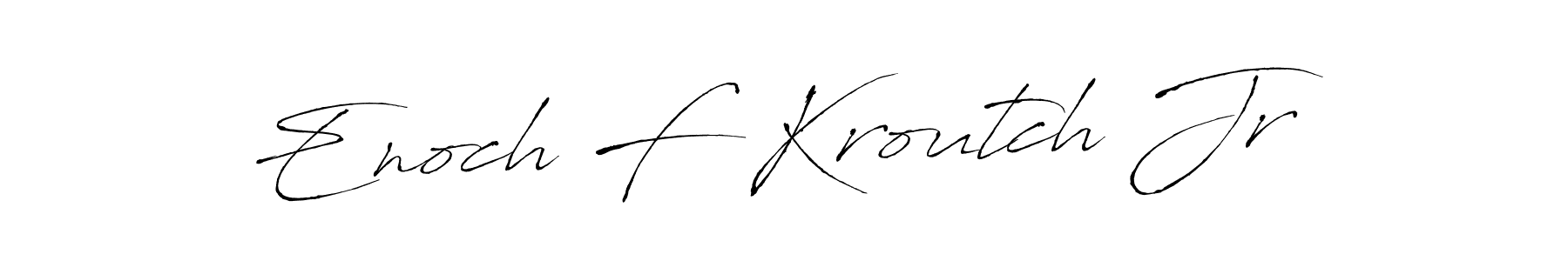 Once you've used our free online signature maker to create your best signature Antro_Vectra style, it's time to enjoy all of the benefits that Enoch F Kroutch Jr name signing documents. Enoch F Kroutch Jr signature style 6 images and pictures png