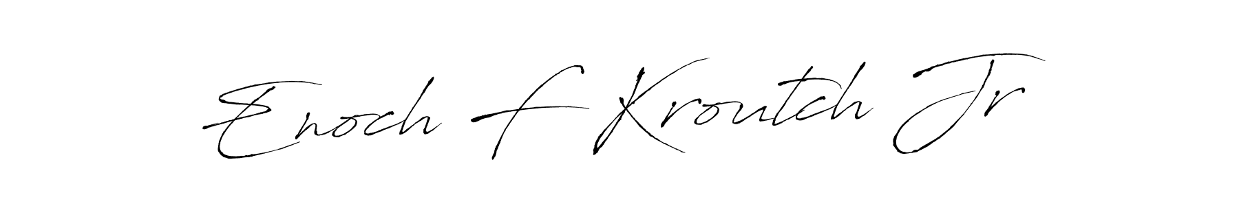 if you are searching for the best signature style for your name Enoch F Kroutch Jr. so please give up your signature search. here we have designed multiple signature styles  using Antro_Vectra. Enoch F Kroutch Jr signature style 6 images and pictures png