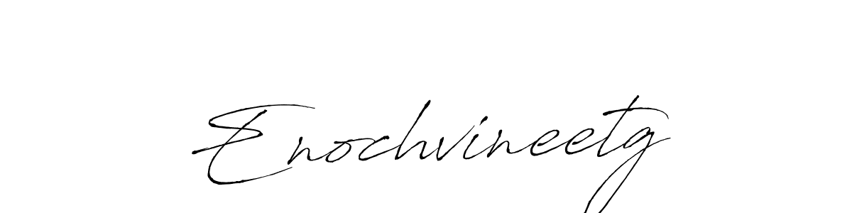 How to make Enochvineetg signature? Antro_Vectra is a professional autograph style. Create handwritten signature for Enochvineetg name. Enochvineetg signature style 6 images and pictures png