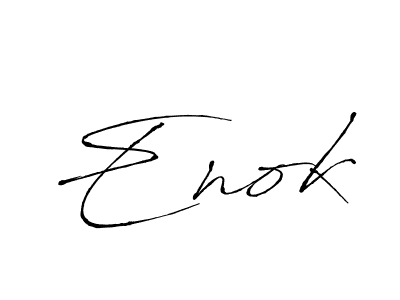 How to make Enok signature? Antro_Vectra is a professional autograph style. Create handwritten signature for Enok name. Enok signature style 6 images and pictures png