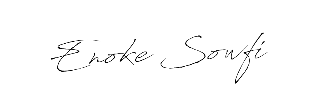 Make a beautiful signature design for name Enoke Sowfi. Use this online signature maker to create a handwritten signature for free. Enoke Sowfi signature style 6 images and pictures png