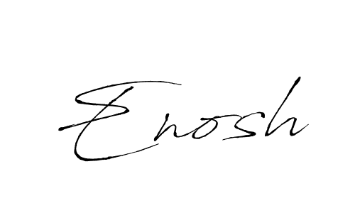 Use a signature maker to create a handwritten signature online. With this signature software, you can design (Antro_Vectra) your own signature for name Enosh. Enosh signature style 6 images and pictures png