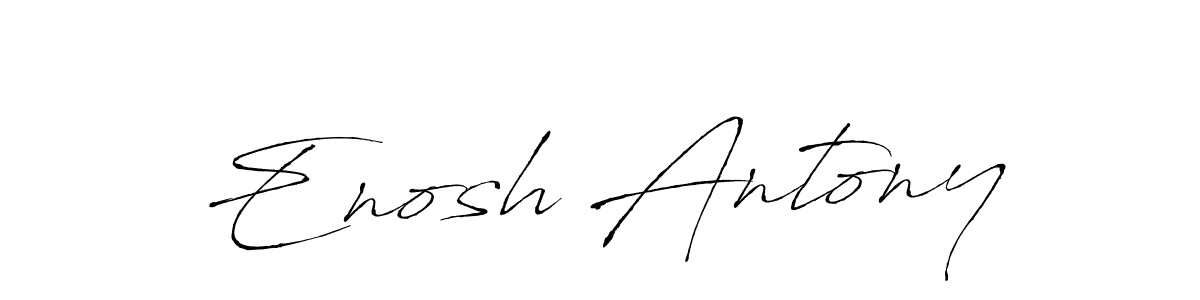 Use a signature maker to create a handwritten signature online. With this signature software, you can design (Antro_Vectra) your own signature for name Enosh Antony. Enosh Antony signature style 6 images and pictures png