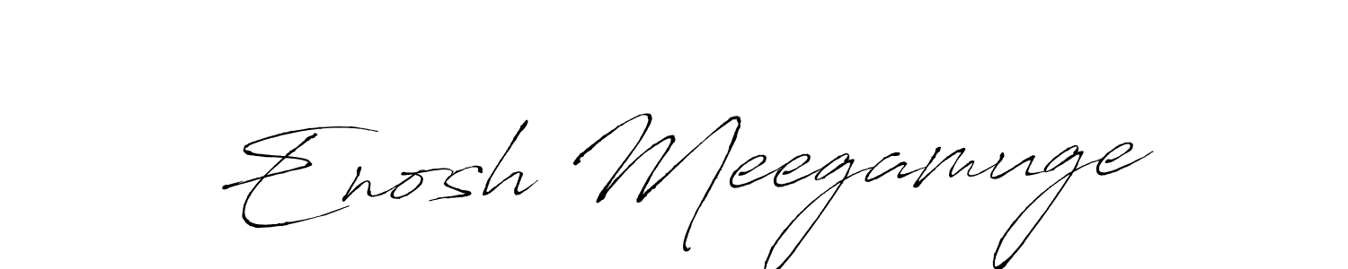 Also we have Enosh Meegamuge name is the best signature style. Create professional handwritten signature collection using Antro_Vectra autograph style. Enosh Meegamuge signature style 6 images and pictures png