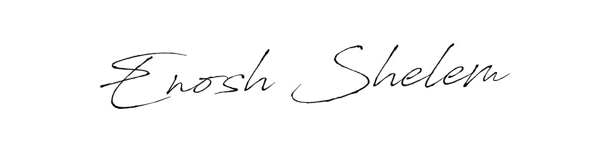 It looks lik you need a new signature style for name Enosh Shelem. Design unique handwritten (Antro_Vectra) signature with our free signature maker in just a few clicks. Enosh Shelem signature style 6 images and pictures png