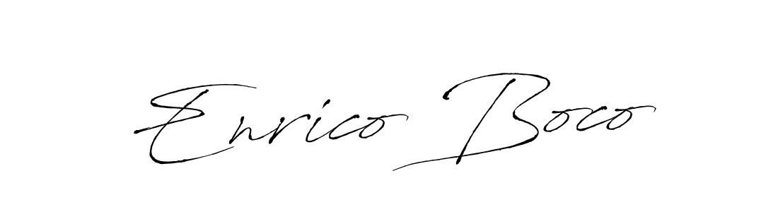 It looks lik you need a new signature style for name Enrico Boco. Design unique handwritten (Antro_Vectra) signature with our free signature maker in just a few clicks. Enrico Boco signature style 6 images and pictures png