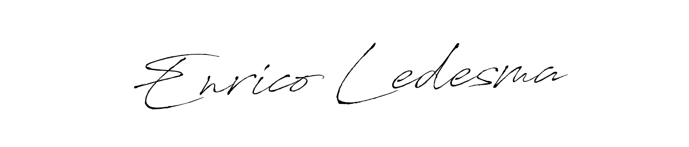 Also we have Enrico Ledesma name is the best signature style. Create professional handwritten signature collection using Antro_Vectra autograph style. Enrico Ledesma signature style 6 images and pictures png