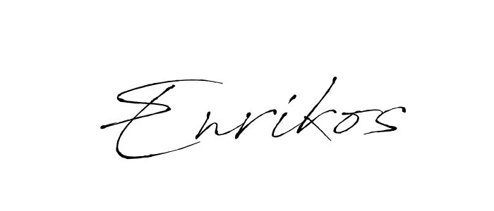 You should practise on your own different ways (Antro_Vectra) to write your name (Enrikos) in signature. don't let someone else do it for you. Enrikos signature style 6 images and pictures png