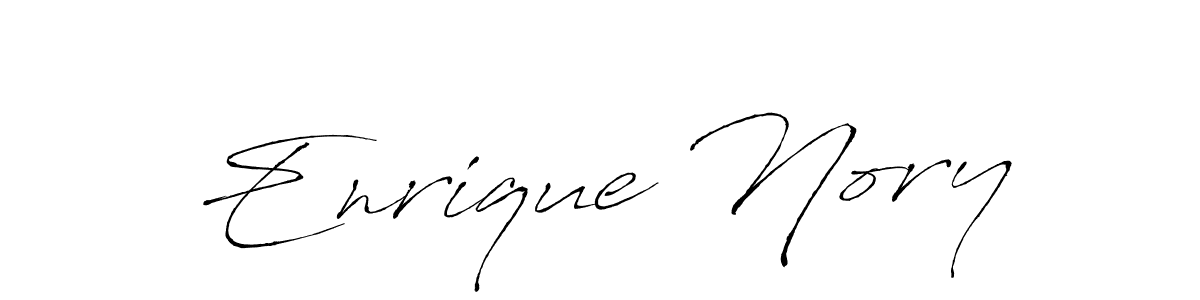 Use a signature maker to create a handwritten signature online. With this signature software, you can design (Antro_Vectra) your own signature for name Enrique Nory. Enrique Nory signature style 6 images and pictures png