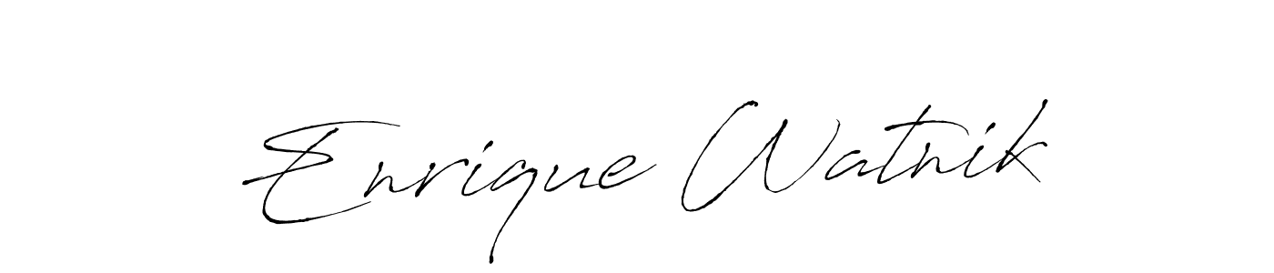 Once you've used our free online signature maker to create your best signature Antro_Vectra style, it's time to enjoy all of the benefits that Enrique Watnik name signing documents. Enrique Watnik signature style 6 images and pictures png