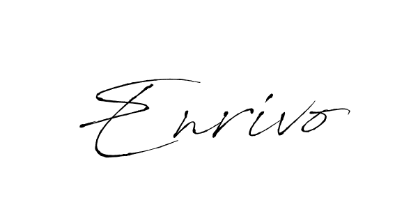 Make a beautiful signature design for name Enrivo. With this signature (Antro_Vectra) style, you can create a handwritten signature for free. Enrivo signature style 6 images and pictures png