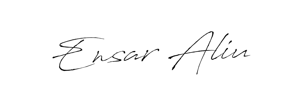 How to make Ensar Aliu signature? Antro_Vectra is a professional autograph style. Create handwritten signature for Ensar Aliu name. Ensar Aliu signature style 6 images and pictures png