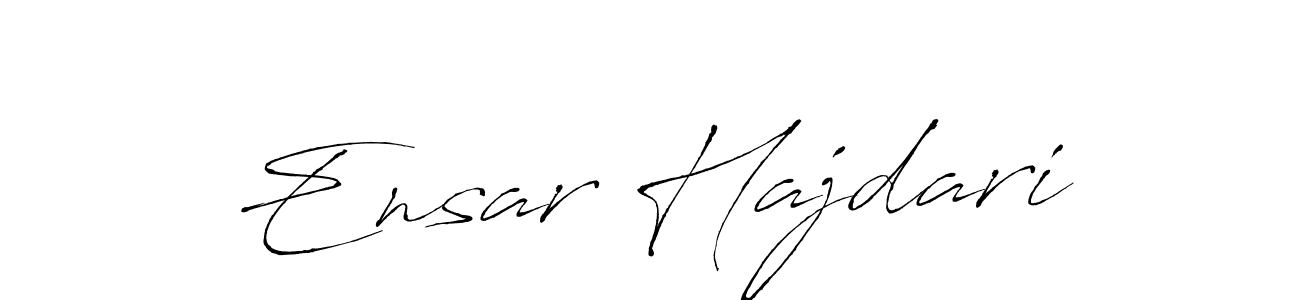 Make a beautiful signature design for name Ensar Hajdari. With this signature (Antro_Vectra) style, you can create a handwritten signature for free. Ensar Hajdari signature style 6 images and pictures png