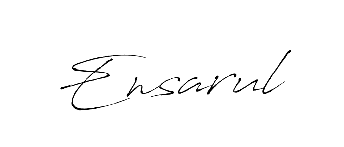 Use a signature maker to create a handwritten signature online. With this signature software, you can design (Antro_Vectra) your own signature for name Ensarul. Ensarul signature style 6 images and pictures png