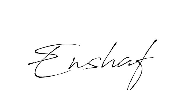 Also we have Enshaf name is the best signature style. Create professional handwritten signature collection using Antro_Vectra autograph style. Enshaf signature style 6 images and pictures png