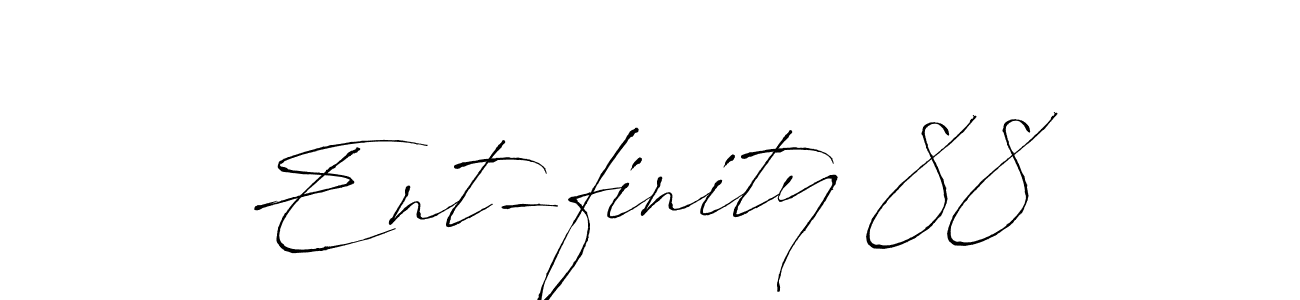 Make a beautiful signature design for name Ent-finity 88. With this signature (Antro_Vectra) style, you can create a handwritten signature for free. Ent-finity 88 signature style 6 images and pictures png