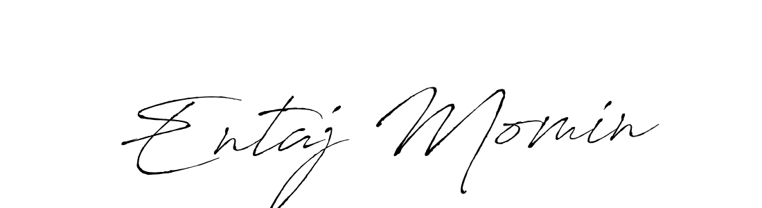 Make a beautiful signature design for name Entaj Momin. Use this online signature maker to create a handwritten signature for free. Entaj Momin signature style 6 images and pictures png