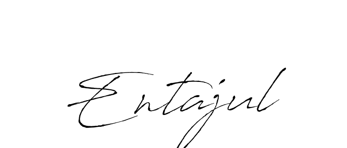 How to make Entajul name signature. Use Antro_Vectra style for creating short signs online. This is the latest handwritten sign. Entajul signature style 6 images and pictures png