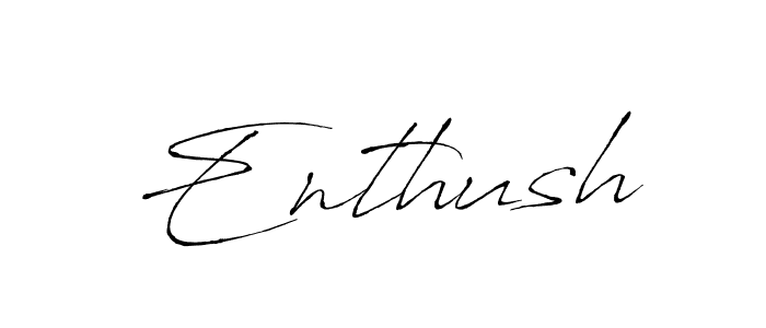 Make a beautiful signature design for name Enthush. With this signature (Antro_Vectra) style, you can create a handwritten signature for free. Enthush signature style 6 images and pictures png