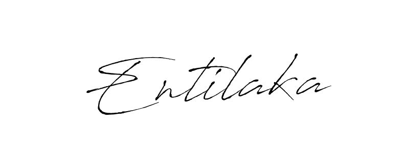 You should practise on your own different ways (Antro_Vectra) to write your name (Entilaka) in signature. don't let someone else do it for you. Entilaka signature style 6 images and pictures png