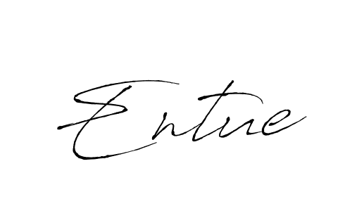 Make a beautiful signature design for name Entue. Use this online signature maker to create a handwritten signature for free. Entue signature style 6 images and pictures png
