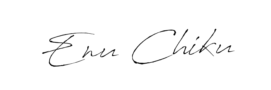 Use a signature maker to create a handwritten signature online. With this signature software, you can design (Antro_Vectra) your own signature for name Enu Chiku. Enu Chiku signature style 6 images and pictures png
