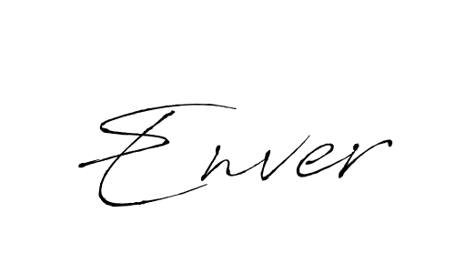 Use a signature maker to create a handwritten signature online. With this signature software, you can design (Antro_Vectra) your own signature for name Enver. Enver signature style 6 images and pictures png