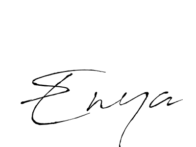 Enya stylish signature style. Best Handwritten Sign (Antro_Vectra) for my name. Handwritten Signature Collection Ideas for my name Enya. Enya signature style 6 images and pictures png