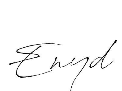 Enyd stylish signature style. Best Handwritten Sign (Antro_Vectra) for my name. Handwritten Signature Collection Ideas for my name Enyd. Enyd signature style 6 images and pictures png