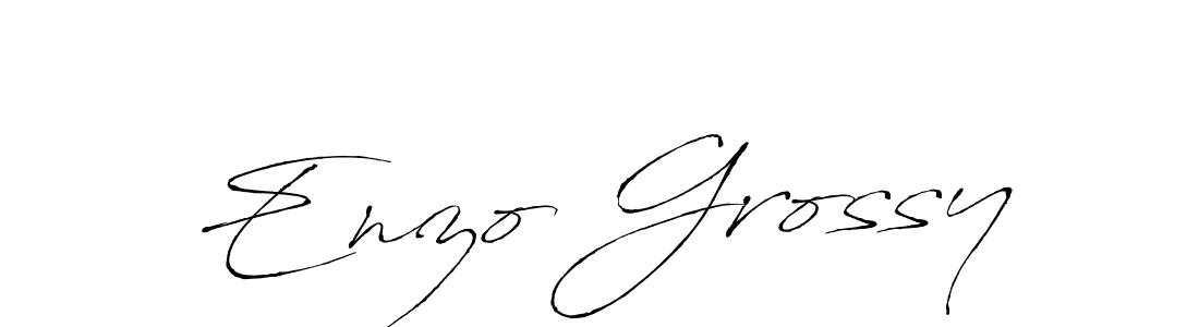 Make a beautiful signature design for name Enzo Grossy. With this signature (Antro_Vectra) style, you can create a handwritten signature for free. Enzo Grossy signature style 6 images and pictures png