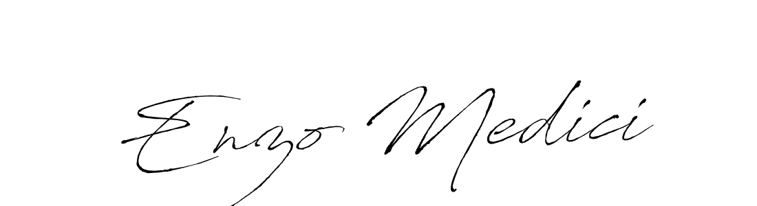 Enzo Medici stylish signature style. Best Handwritten Sign (Antro_Vectra) for my name. Handwritten Signature Collection Ideas for my name Enzo Medici. Enzo Medici signature style 6 images and pictures png