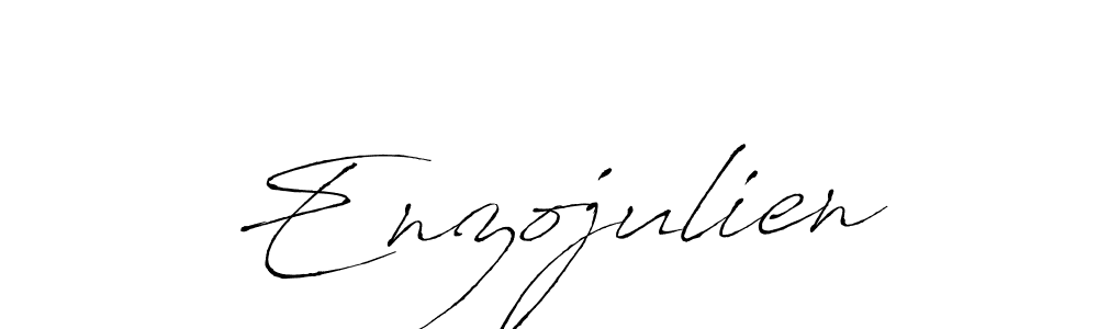 Antro_Vectra is a professional signature style that is perfect for those who want to add a touch of class to their signature. It is also a great choice for those who want to make their signature more unique. Get Enzojulien name to fancy signature for free. Enzojulien signature style 6 images and pictures png