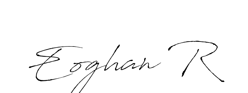 How to make Eoghan R name signature. Use Antro_Vectra style for creating short signs online. This is the latest handwritten sign. Eoghan R signature style 6 images and pictures png